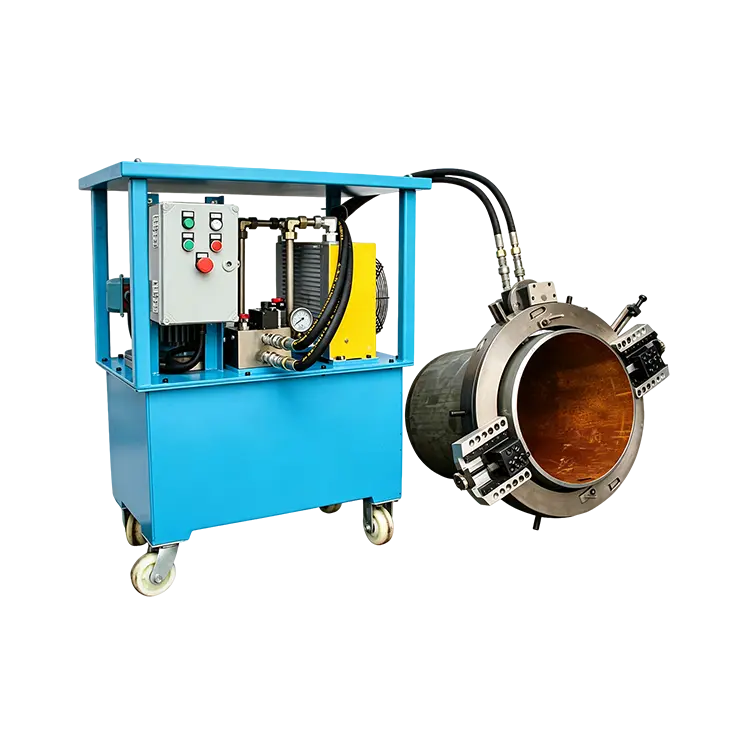 Machine de découpe et de chanfreinage de tuyaux externes
